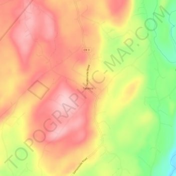 Mappa topografica Tabasco, altitudine, rilievo