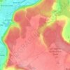 Mappa topografica Verdun, altitudine, rilievo