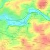 Mappa topografica Le Pont Riou, altitudine, rilievo
