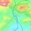 Mappa topografica Villanueva de Cauche, altitudine, rilievo