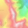 Mappa topografica Cirque Peak, altitudine, rilievo