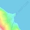Mappa topografica Torr Head, altitudine, rilievo