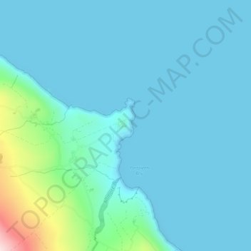 Mappa topografica Torr Head, altitudine, rilievo