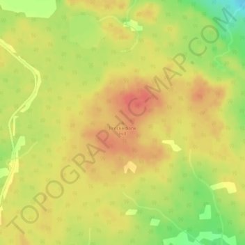 Mappa topografica Brockelbank Hill, altitudine, rilievo