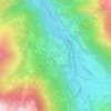 Mappa topografica Sazos, altitudine, rilievo