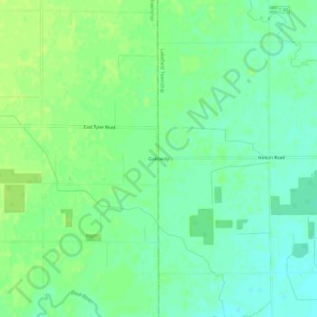 Mappa topografica Galloway, altitudine, rilievo