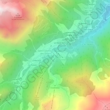 Mappa topografica Nanchenu, altitudine, rilievo