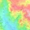 Mappa topografica Cabroulouze, altitudine, rilievo