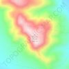 Mappa topografica Mount Borah, altitudine, rilievo