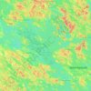 Mappa topografica Linnansaari, altitudine, rilievo