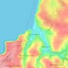 Mappa topografica Perranporth, altitudine, rilievo