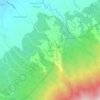 Mappa topografica Luquin, altitudine, rilievo