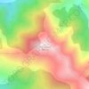 Mappa topografica Pico Pandial, altitudine, rilievo