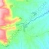 Mappa topografica Ishiara, altitudine, rilievo