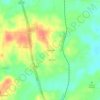 Mappa topografica Davisville, altitudine, rilievo