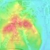 Mappa topografica Jayne's Hill, altitudine, rilievo