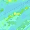 Mappa topografica L'Île-Saint-Régis, altitudine, rilievo