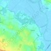 Mappa topografica Cargate Green, altitudine, rilievo