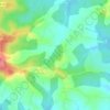 Mappa topografica Peyre, altitudine, rilievo