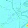 Mappa topografica La Carolina, altitudine, rilievo
