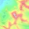 Mappa topografica Verçenik Dağı, altitudine, rilievo