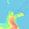 Mappa topografica Grève du Kelenn, altitudine, rilievo