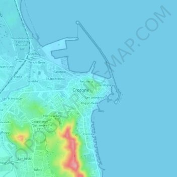 Mappa topografica Ferriata, altitudine, rilievo