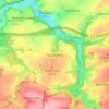 Mappa topografica Tanneberg, altitudine, rilievo