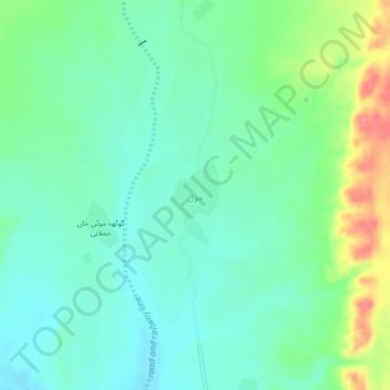Mappa topografica Mol, altitudine, rilievo