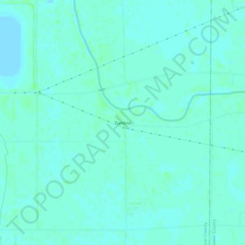 Mappa topografica Zumbro, altitudine, rilievo