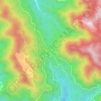 Mappa topografica Jainagar, altitudine, rilievo