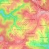 Mappa topografica Ellingen, altitudine, rilievo