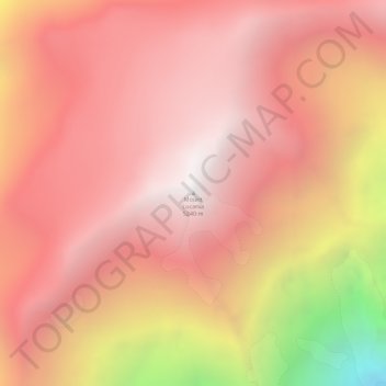 Mappa topografica Mount Lucania, altitudine, rilievo