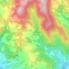 Mappa topografica Ontignano, altitudine, rilievo