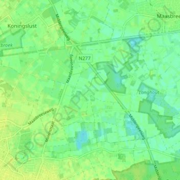 Mappa topografica Dekeshorst, altitudine, rilievo