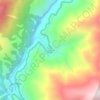 Mappa topografica Challa, altitudine, rilievo