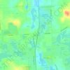 Mappa topografica Clyde, altitudine, rilievo