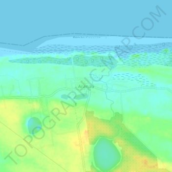 Mappa topografica Aranaú, altitudine, rilievo