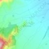 Mappa topografica Monte Gruttas, altitudine, rilievo