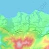Mappa topografica Quintana, altitudine, rilievo