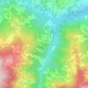 Mappa topografica Credarola, altitudine, rilievo