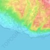 Mappa topografica Beaufils, altitudine, rilievo
