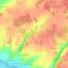 Mappa topografica Les Chauvelles, altitudine, rilievo