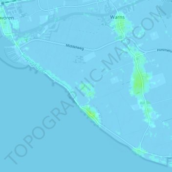 Mappa topografica Scharl, altitudine, rilievo