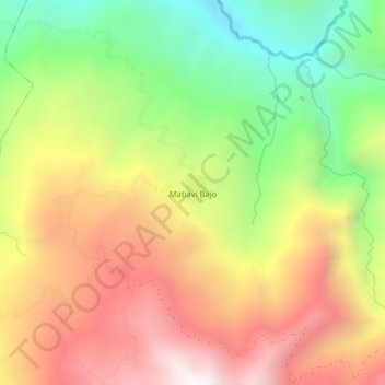Mappa topografica Matiavi Bajo, altitudine, rilievo