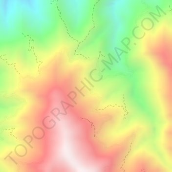 Mappa topografica El Guamo, altitudine, rilievo