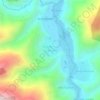 Mappa topografica La Asunta, altitudine, rilievo