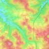 Mappa topografica Vergnes, altitudine, rilievo