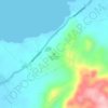 Mappa topografica Cape Bojeador Lighthouse, altitudine, rilievo