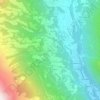 Mappa topografica Leontica, altitudine, rilievo